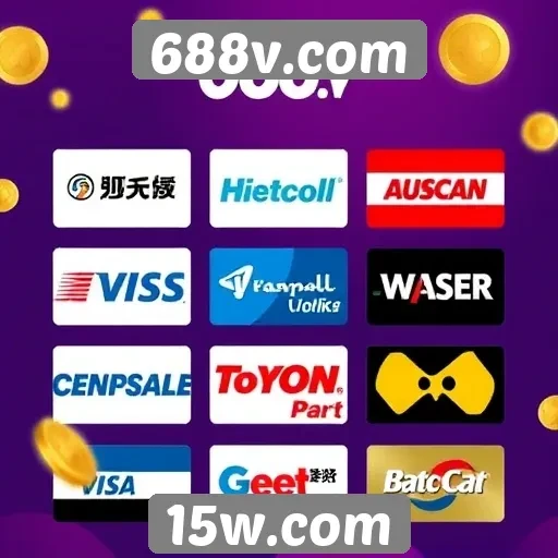 Variedade de métodos de pagamento no 688v.com